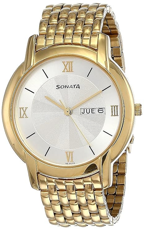 Sonata Analog White Dial Men's Watch